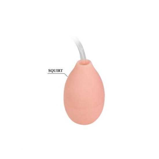 Baile - Realistické ejakulující dildo s přísavkou a samostatnou pumpou 20 x 4 cm