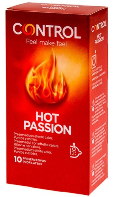 Kondomy Control Hot Passion s hřejivým efektem, 10 ks