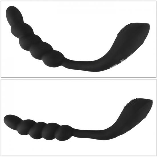 Black Velvets Bendable Dual Stimulator, dvojitý anální vibrátor