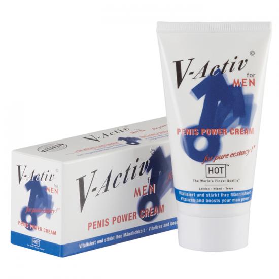 HOT V-ACTIV Penis Power Cream for Men 50ml