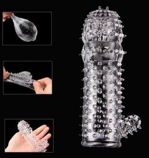 Crystal Spike Penis Sleeve - Clitoris