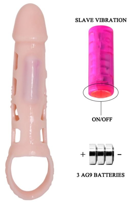 Návlek na penis s vibrací BAILE 13,5 cm Návlek na penis s vibrací BAILE 13,5 cm