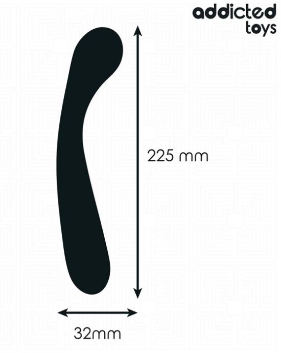 Addicted Toys Double Anal Massager Silicone (22.5 cm), silikonový anální masér