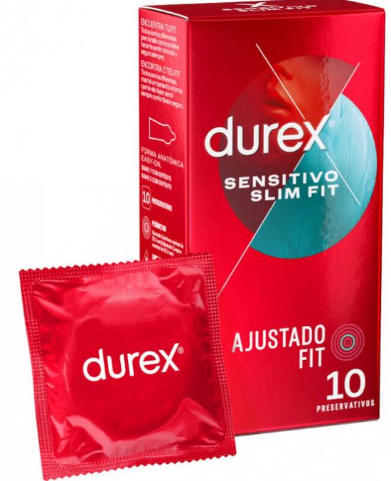 Kondomy Durex Sensitive Soft Slim Fit (52,5 mm, 10 ks)