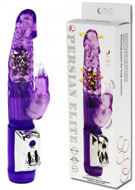 BAILE PERSIAN ELITE RABBIT vibrátor s rotací 23 cm