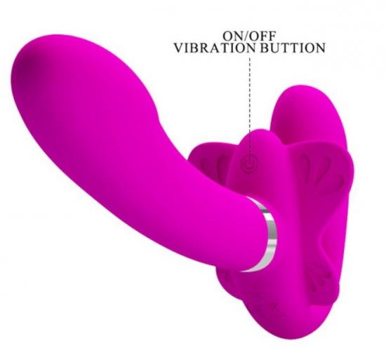 Pretty Love Valerie Strap-On Vibrator Pink