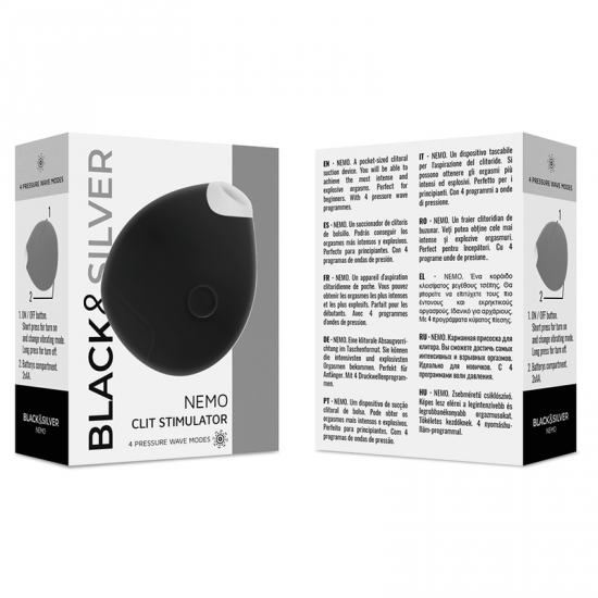 Black and Silver NEMO Clit Stimulator