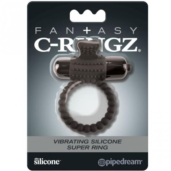 Anillo Vibrator De Silicona Negro