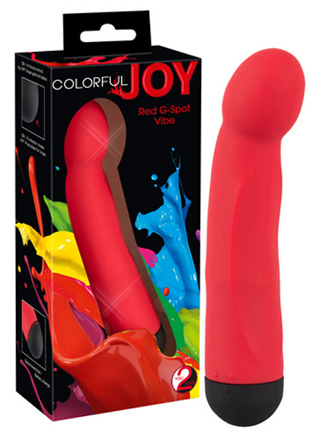 Colorful JOY G Spot Vibe - vibrátor na stimulaci bodu G (červený) Colorful JOY G Spot Vibe - vibrátor na stimulaci bodu G (červený)