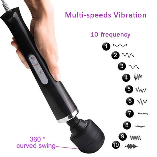 Boss Series Magic Wand Cable - Wand Vibrátor Bílý