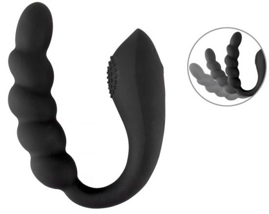 Black Velvets Bendable Dual Stimulator, dvojitý anální vibrátor