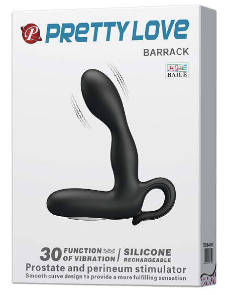 Pretty Love Barrack nabíjecí vibrační masér prostaty černý