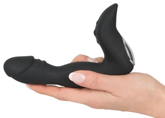 Rebel Prostate Plug Stimulator anální kolík Black recharge 14.6 cm