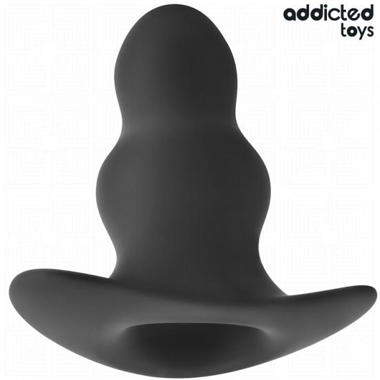 Addicted Toys Hollow Anal Plug Silicone XL (13.9 cm), dutá anální zátka