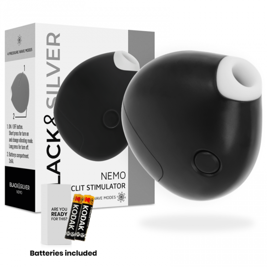 Black and Silver NEMO Clit Stimulator