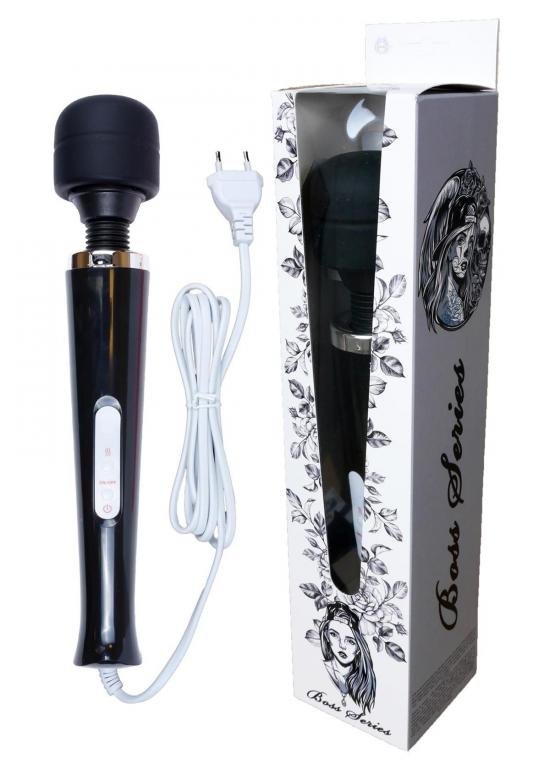Boss Series Magic Wand Cable - Wand Vibrátor Černý