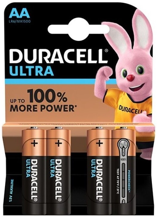 Duracell Ultra Power Battery AA LR6 4ks