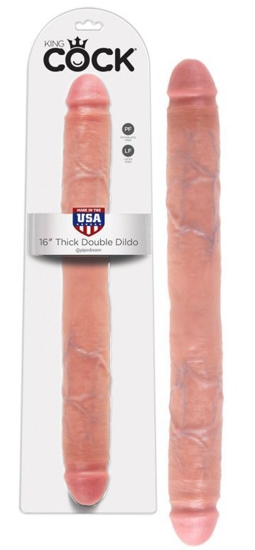 KING COCK - KING COCK 16 - ultra realistické dvojité dildo 44 X 5 cm