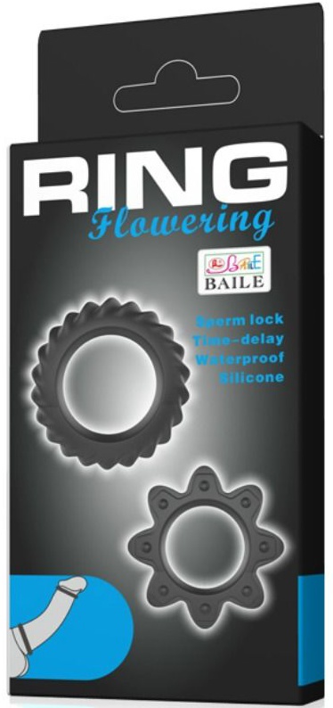 Baile Ring Flowering Silicone - Sada pružných erekčních kroužků Baile Ring Flowering Silicone - Sada pružných erekčních kroužků