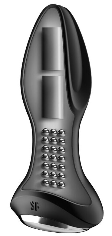 Satisfyer 2v1 dvoumotorový vibrační a rotační perlový anální kolík Rotator Plug 2
