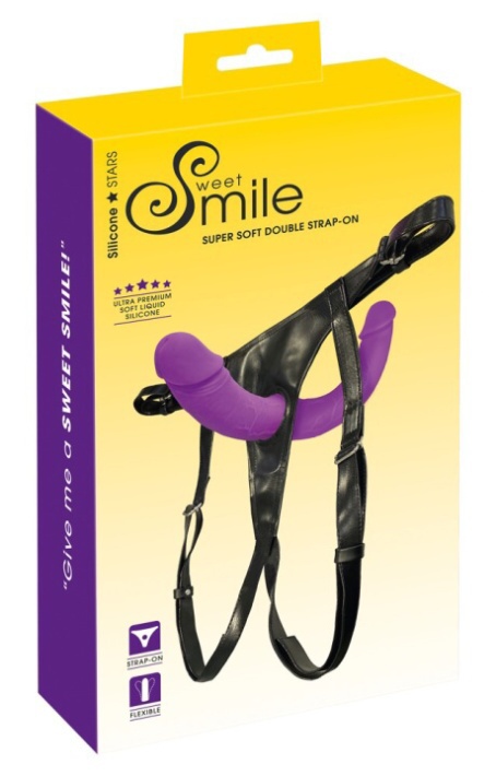 Sweet Smile Super Soft Double Strap On Purple