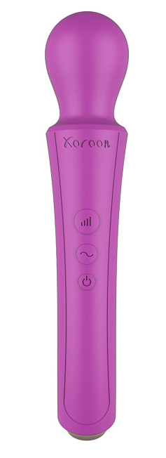 Ergonomický masážní vibrátor XoCoon Wand fialový