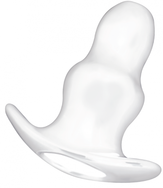 Addicted Toys Small Hollow Tunnel Butt Plug čirý anální tunel 7 cm Addicted Toys Small Hollow Tunnel Butt Plug čirý anální tunel 7 cm