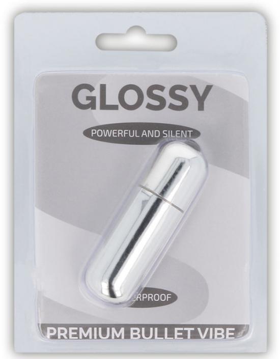 Glossy Premium Bullet Vibe Silver 10v Glossy Premium Bullet Vibe Silver 10v
