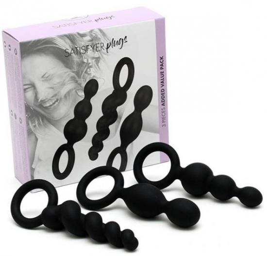 Satisfyer Booty Call 3 ks černé
