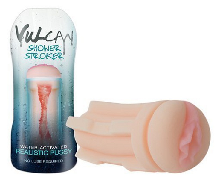 Vulcan Shower Stroker Water-Activated Realistic Pussy