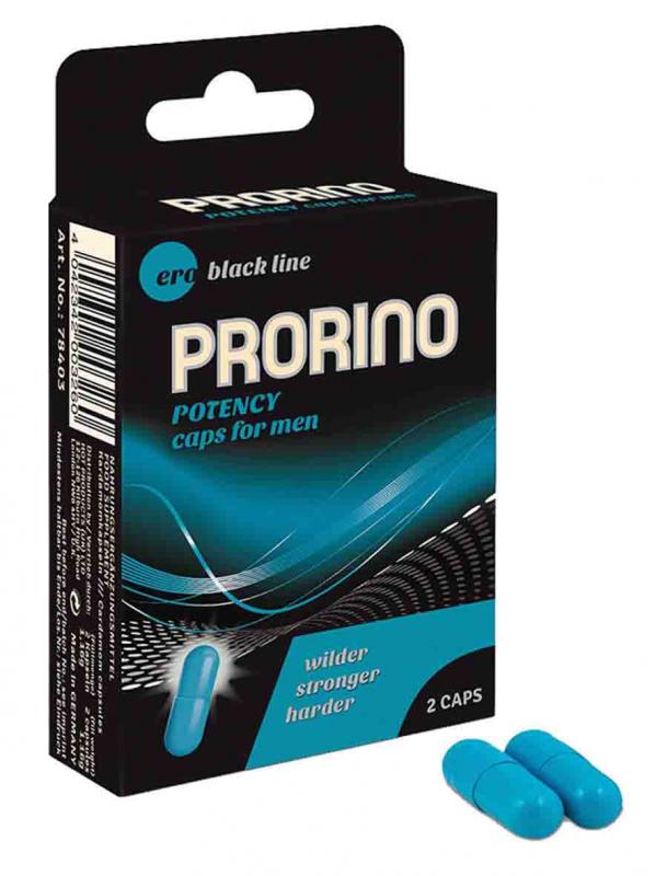 HOT Ero Prorino Black Line Potency caps for men 2tbl