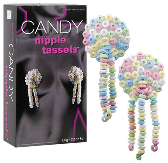 Jedlé bonbónky na bradavky Candy Nipple Tassels