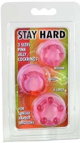 Stay Hard Three Rings Pink