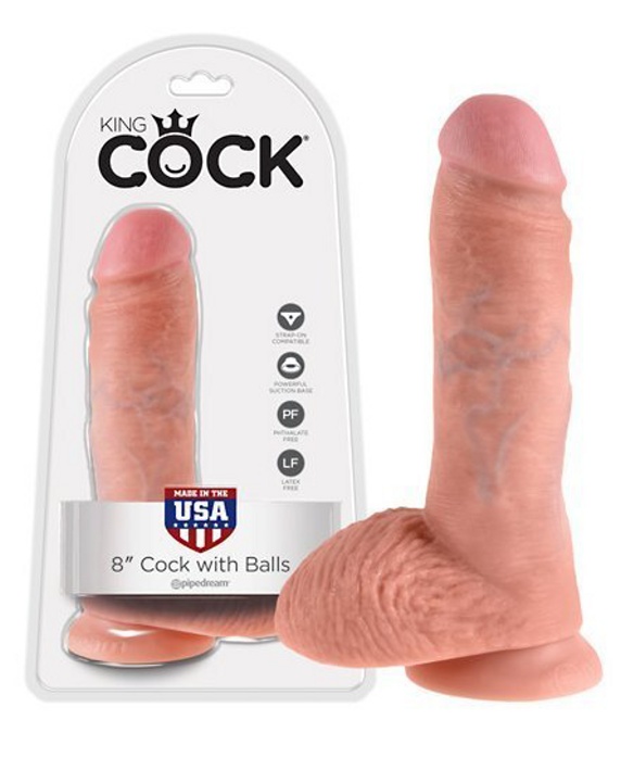 King Cock 8 Inch with Balls