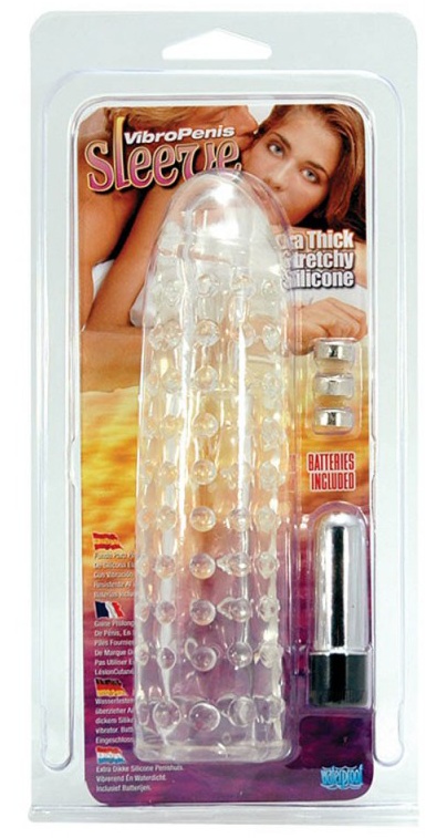 Seven Creations Silikon Vibro penis Sleeve 16cm