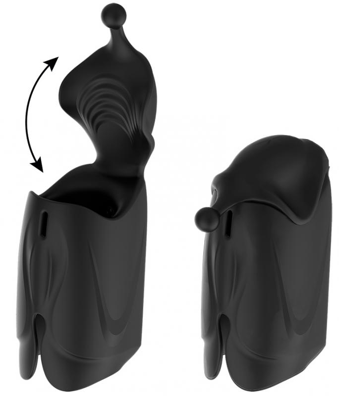 Jamyjob Rechargeable Head Stroker Masturbator Black