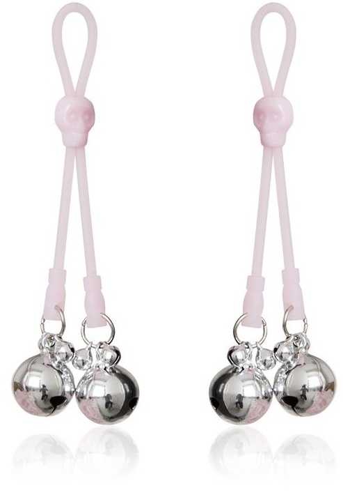 Nipple Clamps with jingle bell silver