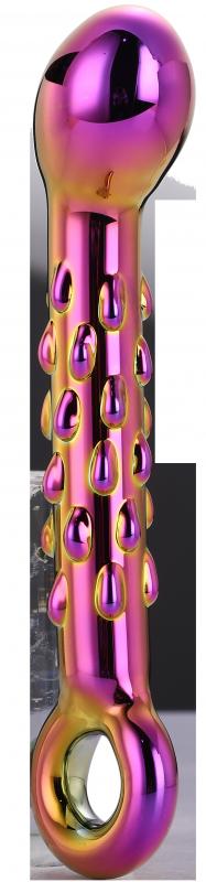 Glamour Glass Ribbed G-Spot Dildo