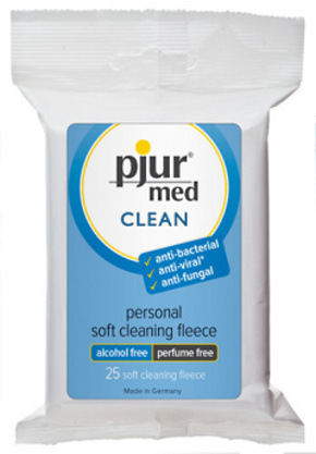 Ubrousky Pjur med Clean Fleece 25 ks