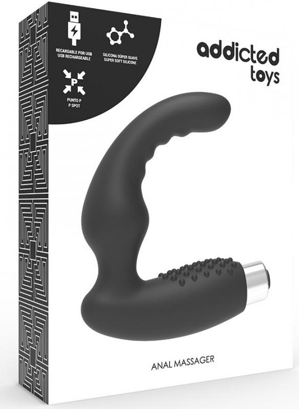 Addicted Toys Prostate Anal Vibrator #2 černý nabíjecí masér pros