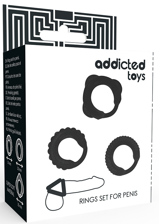 Addicted Toys C-Ring Set Black