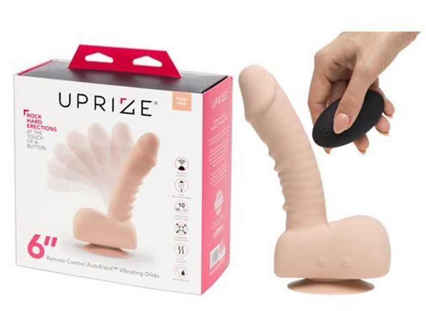 Uprize 6&quot; Remote Control AutoErect Vibrating Realistic