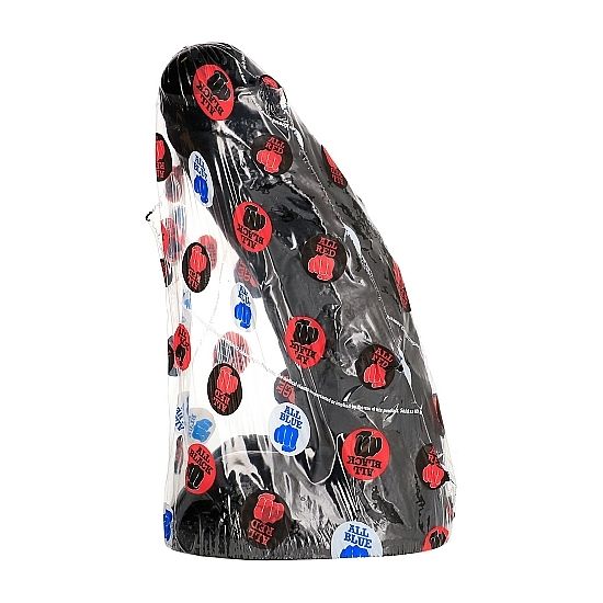 Anál - vagína univerzální černé dildo 25,5 cm s koulem