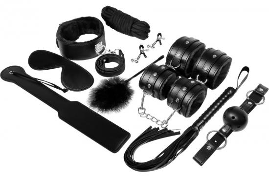 BDSM sada Experience Black Series - 11 dílů