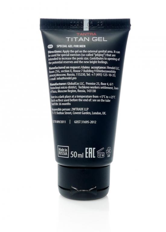 Titan Gel Gold Special Gel for Men 50ml