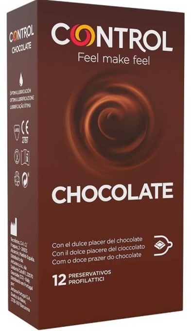 Control Adapta Chocolate Condoms 12 Units Control Adapta Chocolate Condoms 12 Units
