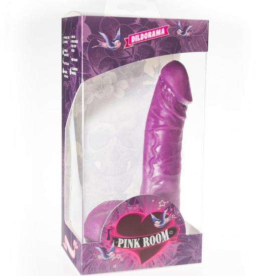 Pink Room Růžová Room Eban Realistický Dildo Fialová 19 Cm