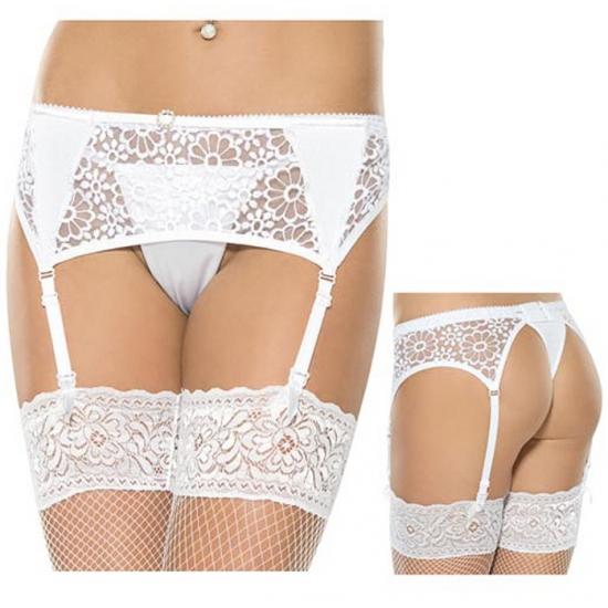 Suspenderbelt String S-M,White