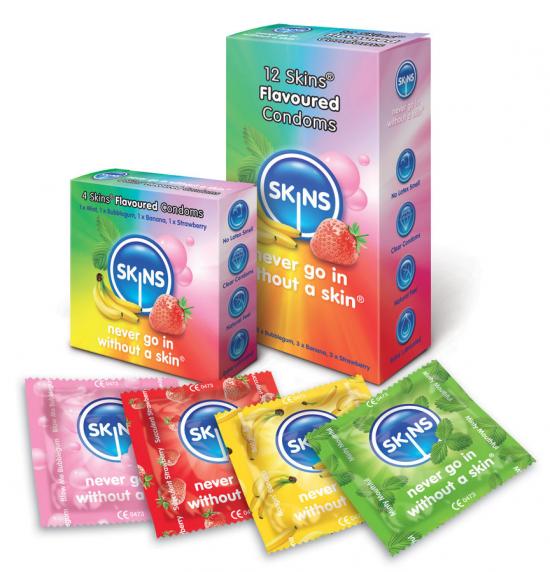 Skins Condom Flavors 12 Pack