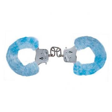 Toyjoy Furry Fun Cuffs plyšová kovová pouta